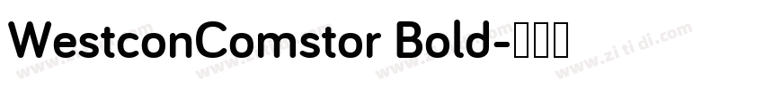 WestconComstor Bold字体转换